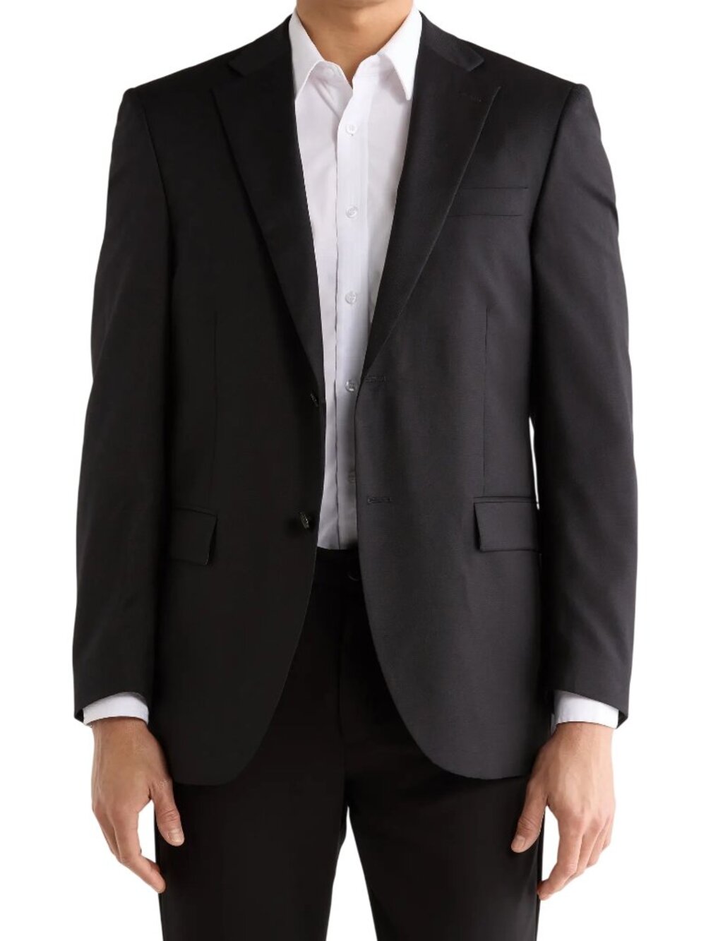 Peter Millar Flynn Classic Wool Sport Coat in Black